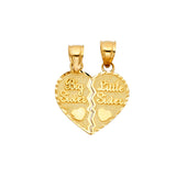 14KY Heart 2 Piece Pendant (PT1851)