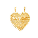 14KY Heart 2 Piece Pendant (PT1855)