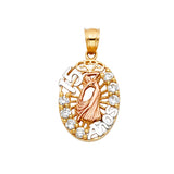 14K 3C CZ 15 Years Pendant (PT1880)