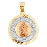 14K 3C 15 Years Pendant (PT1895)