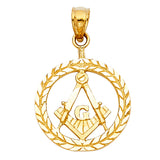 14KY Freemason Masonic Pendant (PT1963)