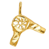 14KY Hair Dryer Pendant (PT1991)