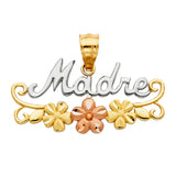 14K 3C Madre Pendant (PT2127)
