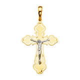 14K 2T Crucufix Cross Pendant (PT2165)