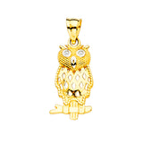 14KY Owl Pendant (PT2327)