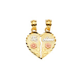 14K 3C Te Amo Pendant (PT2376)
