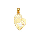 14KY Mom & Child Pendant (PT2384)