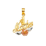 14K 3C Madre Pendant (PT2390)