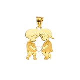 14KY Boy & Girl Pendant (PT2404)