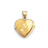 Gold Sand Feet Heart Locket