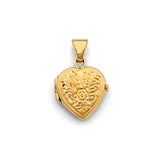 Gold Pattern Heart Locket