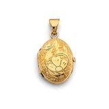 Gold Oval Heart Locket