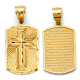 14KY Lord's Prayer in Spanish Pendant (PT2623)