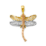 14K 3C Dragonfly Pendant (PT2675)