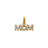 14KY CZ Mom Pendant (PT2696)