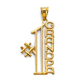 14KY #1 Grandpa Pendant (PT2706)