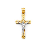 14K 2T Crucufix Cross Pendant (PT2713)