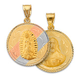 14K 3C Religious Stamp Pendant (PT2805)