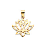 14KY Lotus Flower Pendant (PT2807)