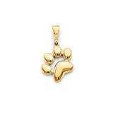 14KY Dog Paw Pendant (PT2835)