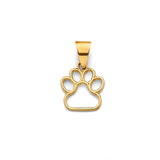 14KY Dog Paw Pendant (PT2836)