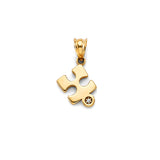 14KY CZ Puzzle Pendant (PT2843)