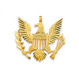 14KY USA Logo Pendant (PT2850)