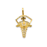 14KY Medical Service Symbol Pendant (PT2854)