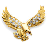 14KY CZ Big Eagle Pendant (PT2888)