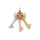 14K 3C Key Pendant (PT2915)