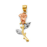 14K 3C Flower Pendant (PT2934)