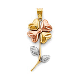 14K 3C Flower Pendant (PT2935)