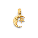 14KY Moon & Start Pendant (PT3113)