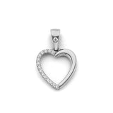 14KW CZ Heart Pendant (PT3132)