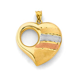 14K 3C Heart Pendant (PT3133)
