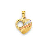 14K 3C Heart Pendant (PT3134)