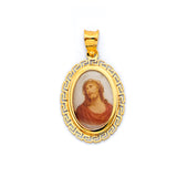 14KY Jesus Picture Pendant (PT3137)
