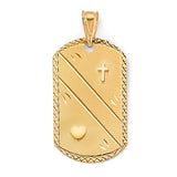 14KY Religious Stamp Pendant (PT3212)