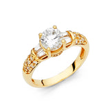 14KY CZ Engagement Ring (RG25) (RG25)