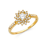 14KY CZ Engagement Ring (RG33) (RG33)