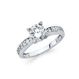 14KW CZ Engagement Ring (RG42) (RG42)