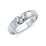 14KW CZ Men's Wedding Band (RG171) (RG171)
