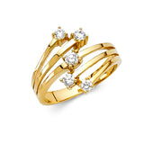 14KY CZ Fancy Ring (RG280) (RG280)