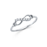 14KW CZ Infinity Ring (RG302) (RG302)