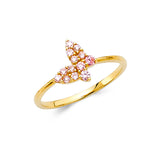 14KY CZ Butterfly Ring (RG313) (RG313)