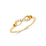 14KY CZ Infinity Ring (RG322) (RG322)