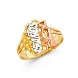 14K 3C 15 Years Ring (RG641) (RG641)