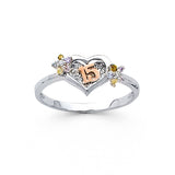 14KW 15 Years Heart CZ Ring (RG685) (RG685)