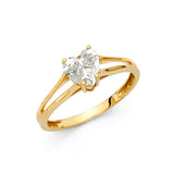 14KY CZ Engagement Ring (RG1172)