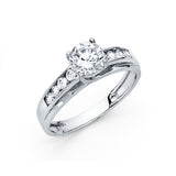 14KW CZ Engagement Ring (RG1225)